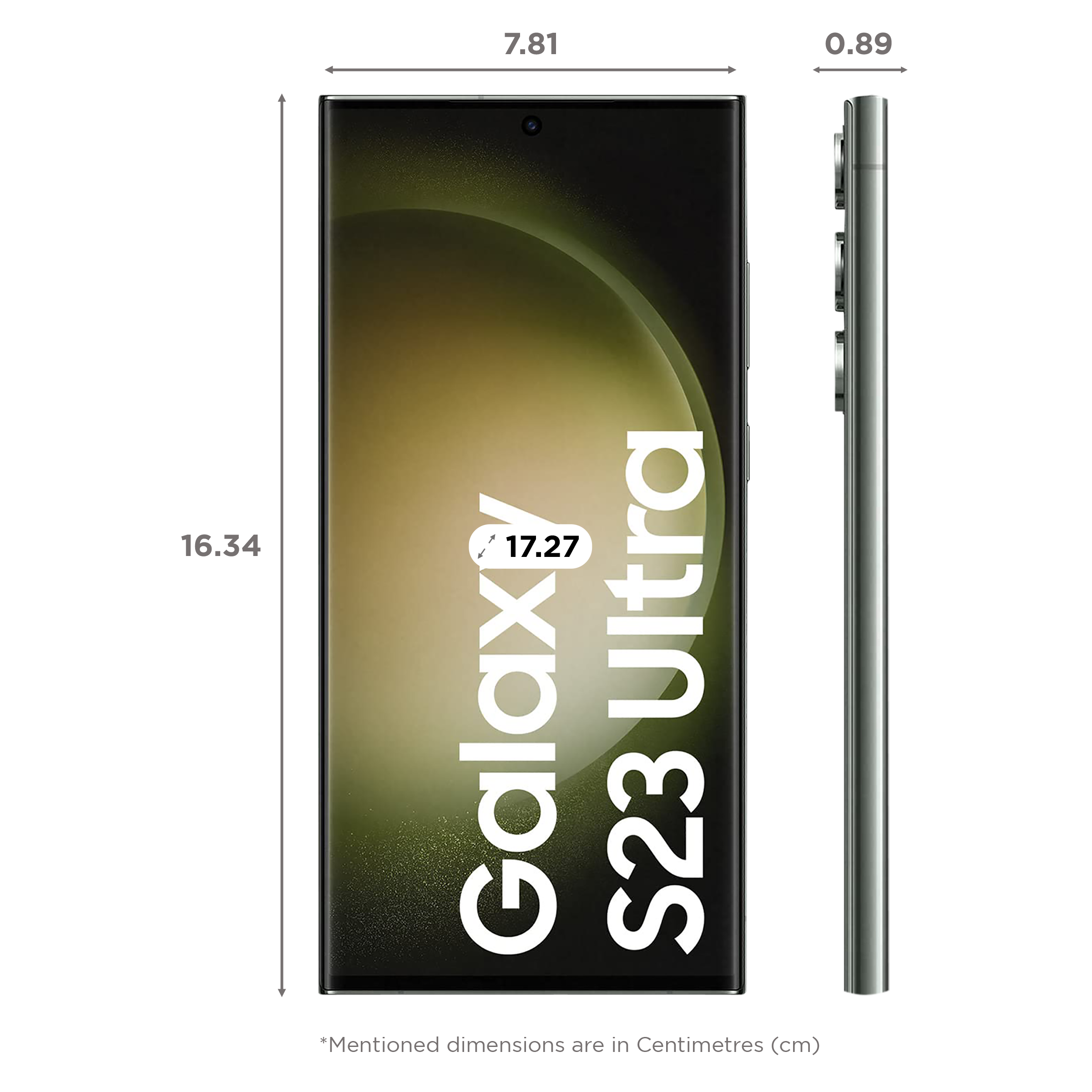 Buy SAMSUNG Galaxy S23 Ultra 5G (12GB RAM, 512GB, Green) Online - Croma